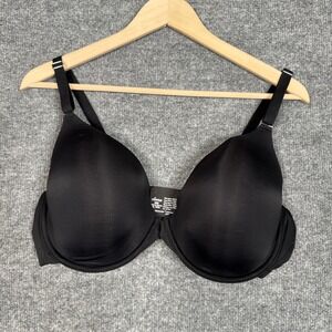 New Soma Sz 42C Bra Black Nylon Blend Full Coverage Underwired Adjustable Strap